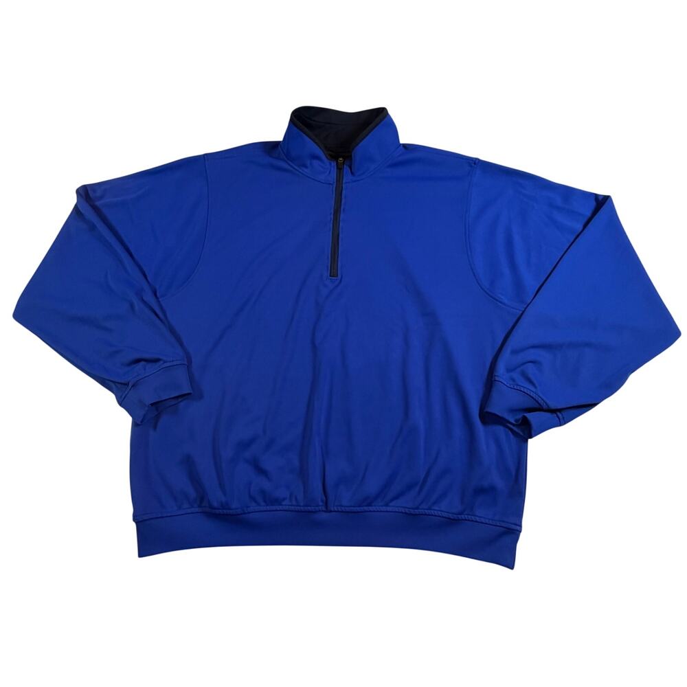 Zero Restriction Golf Quarter Zip Performance Shirt Royal Blue Men Sz XL
